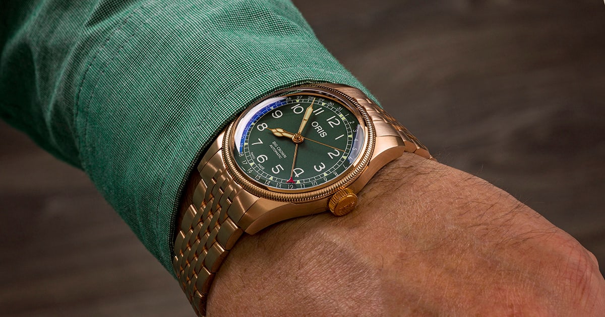 オリス ORIS 7541P オリス ビッグクラウン ブロンズ ポインターデイト - 01 754 7741 3167